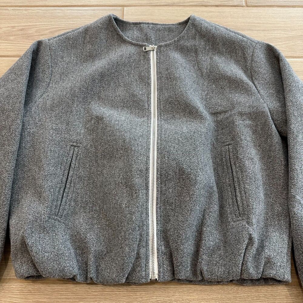 Talakeno Gathered Waist Bomber Jacket Size M - Picture 2 of 6